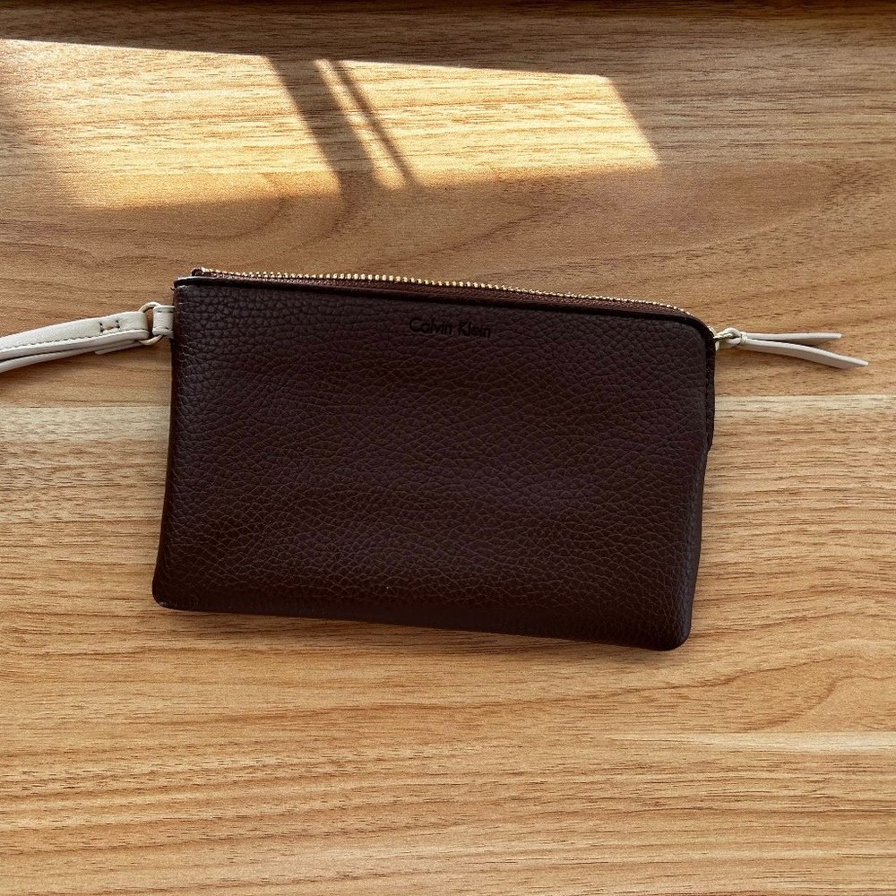 Calvin Klein Leather Wristlet Wallet
